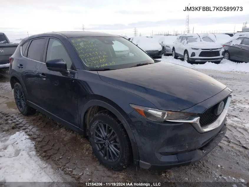 2019 Mazda Cx-5 VIN: JM3KFBBL7K0589973 Lot: 12154206