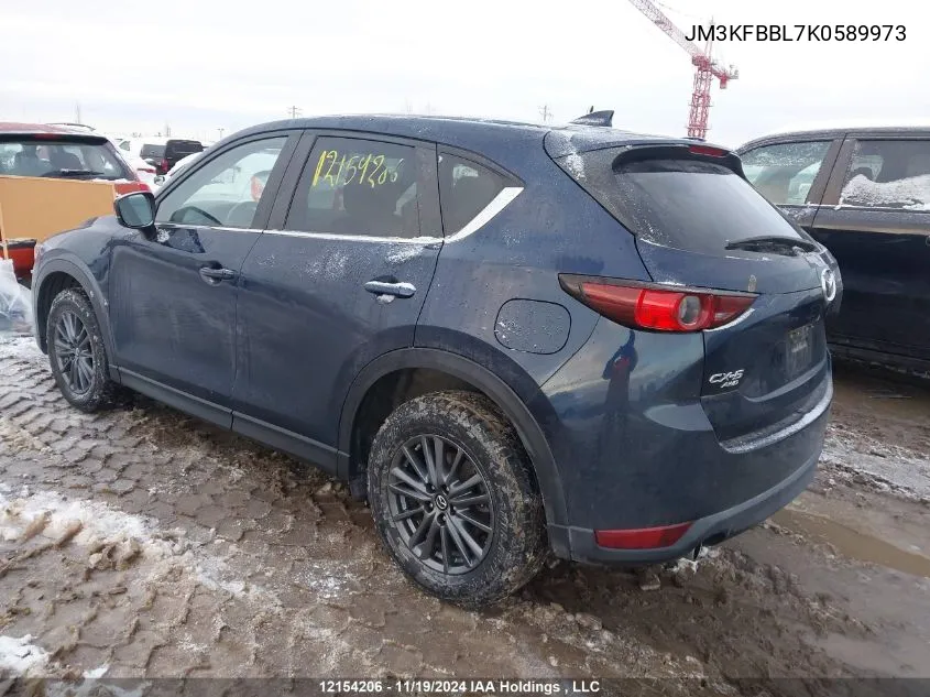 2019 Mazda Cx-5 VIN: JM3KFBBL7K0589973 Lot: 12154206