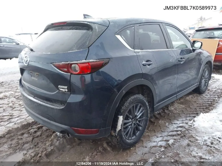 2019 Mazda Cx-5 VIN: JM3KFBBL7K0589973 Lot: 12154206