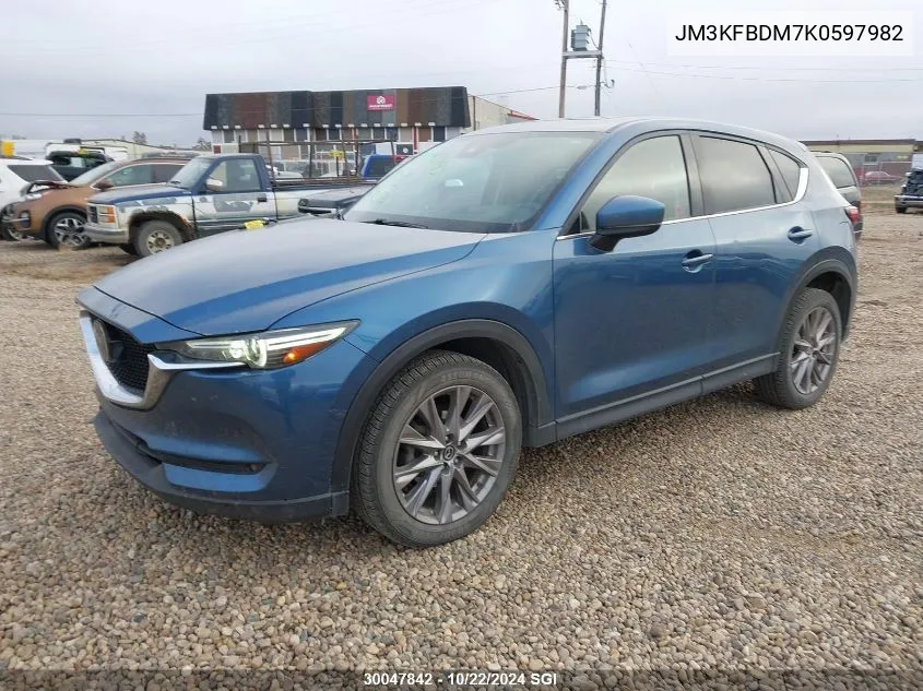 2019 Mazda Cx-5 Grand Touring VIN: JM3KFBDM7K0597982 Lot: 30047842