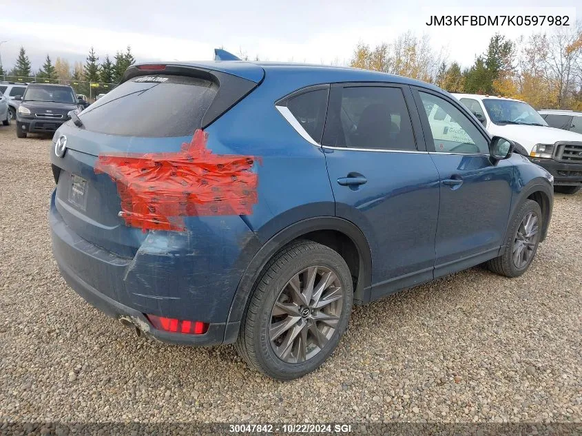 2019 Mazda Cx-5 Grand Touring VIN: JM3KFBDM7K0597982 Lot: 30047842