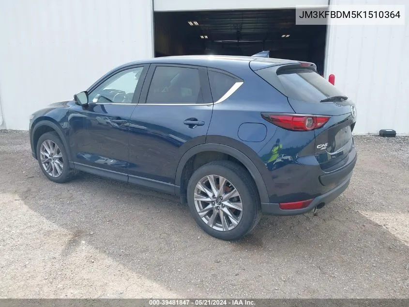 2019 Mazda Cx-5 Grand Touring VIN: JM3KFBDM5K1510364 Lot: 39481847