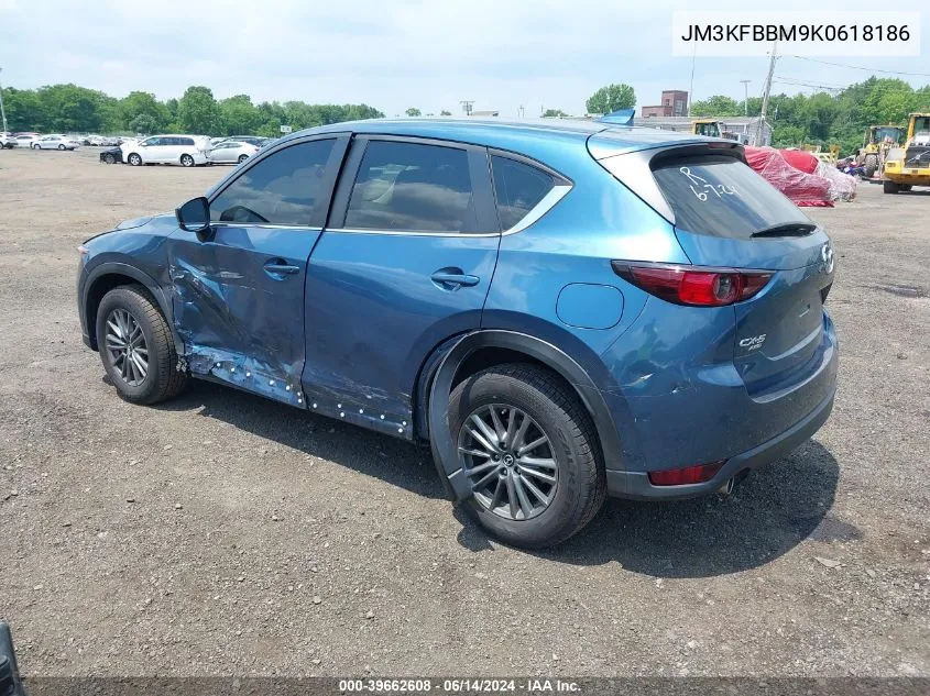 2019 Mazda Cx-5 Sport VIN: JM3KFBBM9K0618186 Lot: 39662608