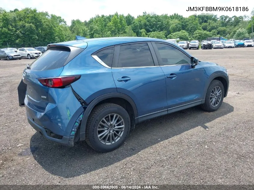 2019 Mazda Cx-5 Sport VIN: JM3KFBBM9K0618186 Lot: 39662608