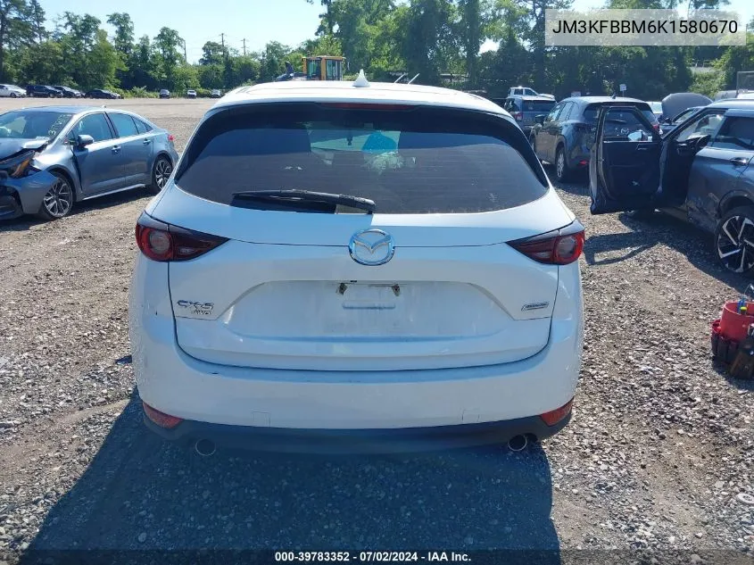 2019 Mazda Cx-5 Sport VIN: JM3KFBBM6K1580670 Lot: 39783352