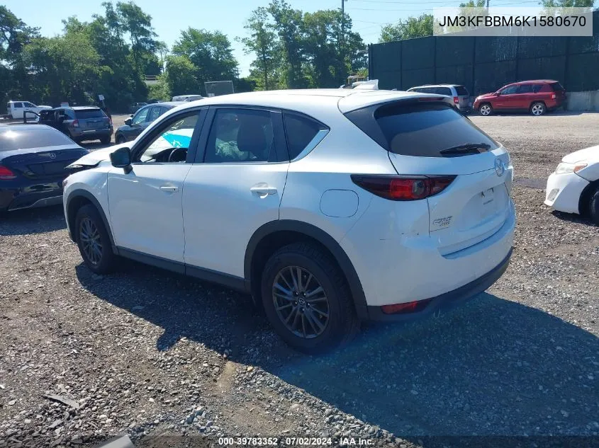 2019 Mazda Cx-5 Sport VIN: JM3KFBBM6K1580670 Lot: 39783352