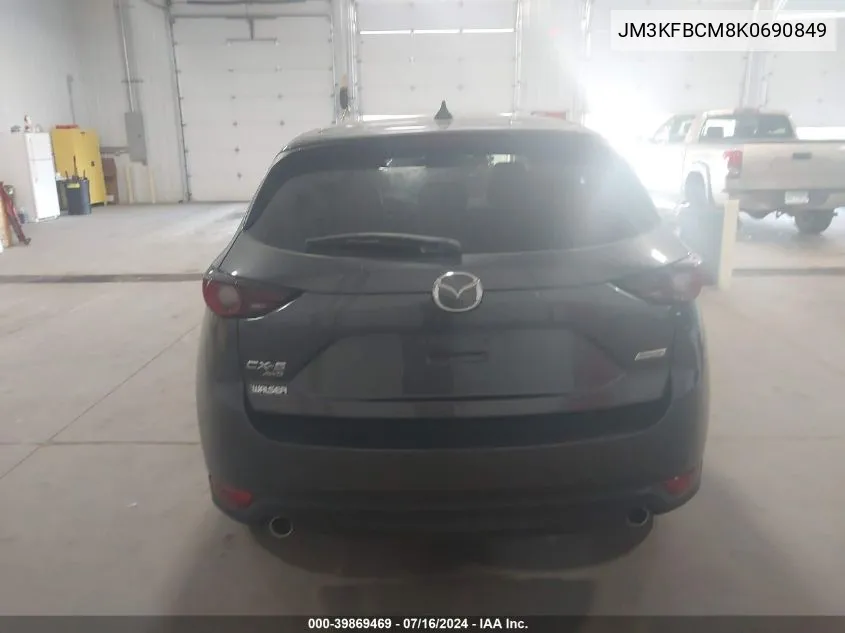 2019 Mazda Cx-5 Touring VIN: JM3KFBCM8K0690849 Lot: 39869469