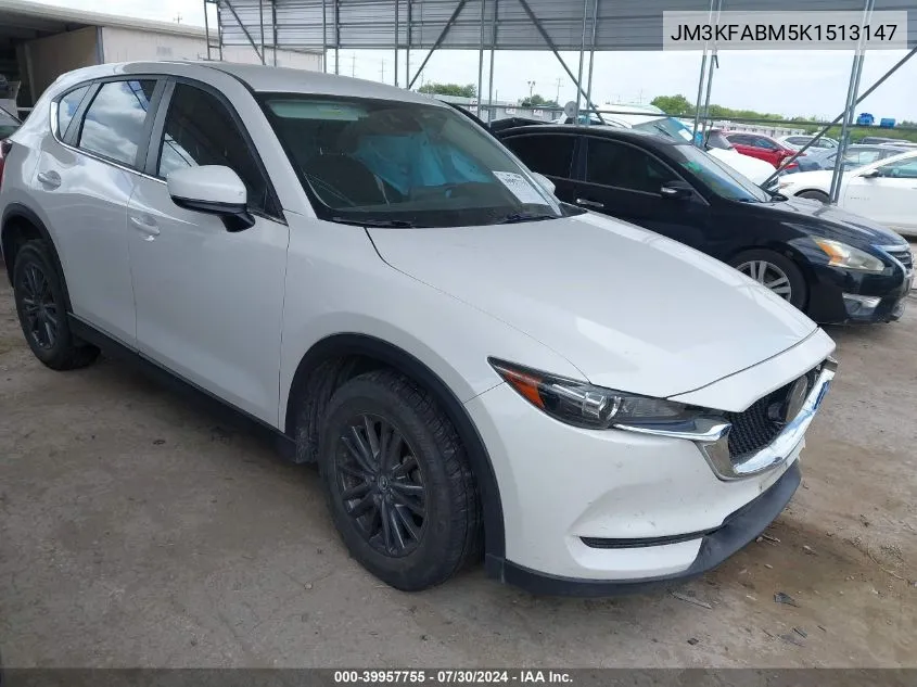 2019 Mazda Cx-5 Sport VIN: JM3KFABM5K1513147 Lot: 39957755