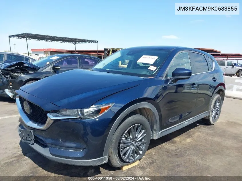 2019 Mazda Cx-5 Touring VIN: JM3KFACM9K0683855 Lot: 40011958