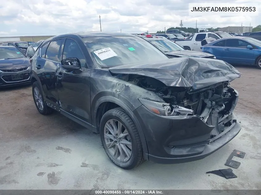 2019 Mazda Cx-5 Grand Touring VIN: JM3KFADM8K0575953 Lot: 40098455