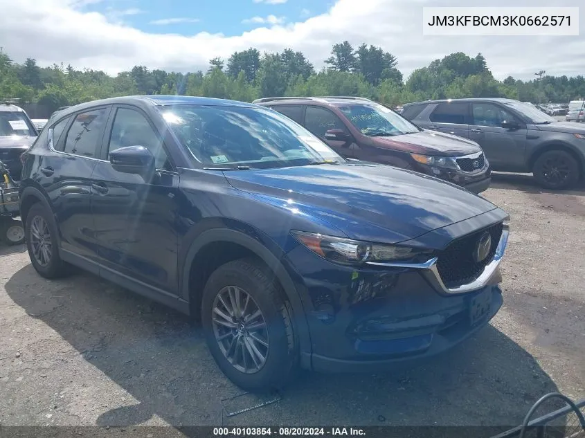 2019 Mazda Cx-5 Touring VIN: JM3KFBCM3K0662571 Lot: 40103854