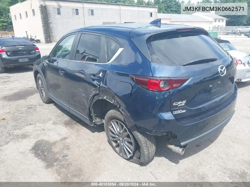 2019 Mazda Cx-5 Touring VIN: JM3KFBCM3K0662571 Lot: 40103854