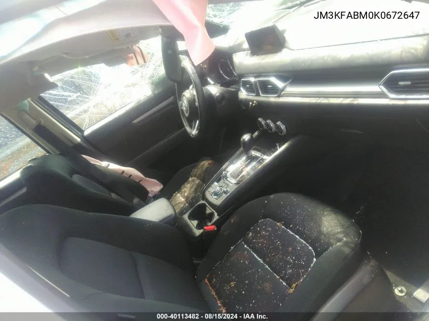 JM3KFABM0K0672647 2019 Mazda Cx-5 Sport