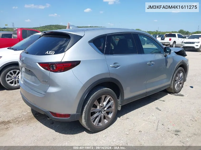 2019 Mazda Cx-5 Grand Touring VIN: JM3KFADM4K1611275 Lot: 40119973