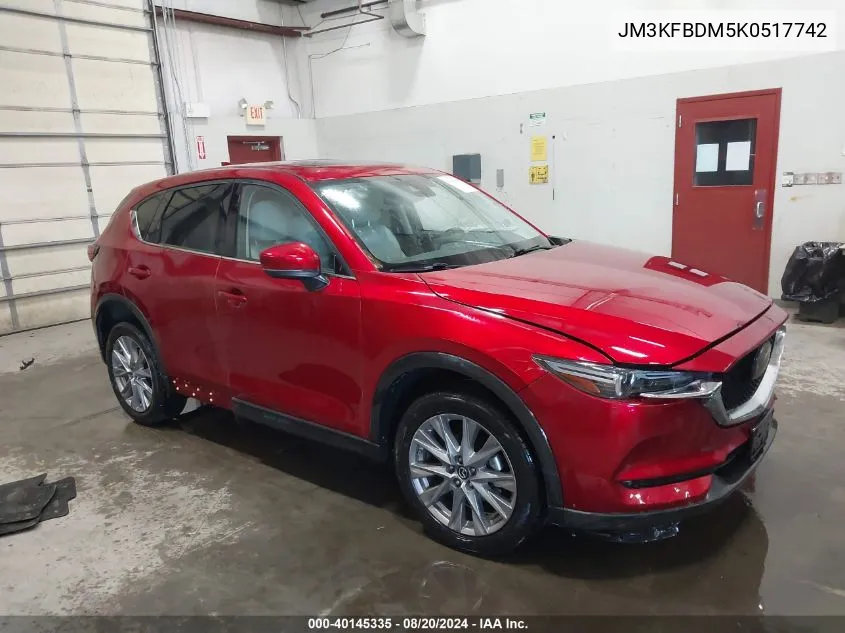 2019 Mazda Cx-5 Grand Touring VIN: JM3KFBDM5K0517742 Lot: 40145335