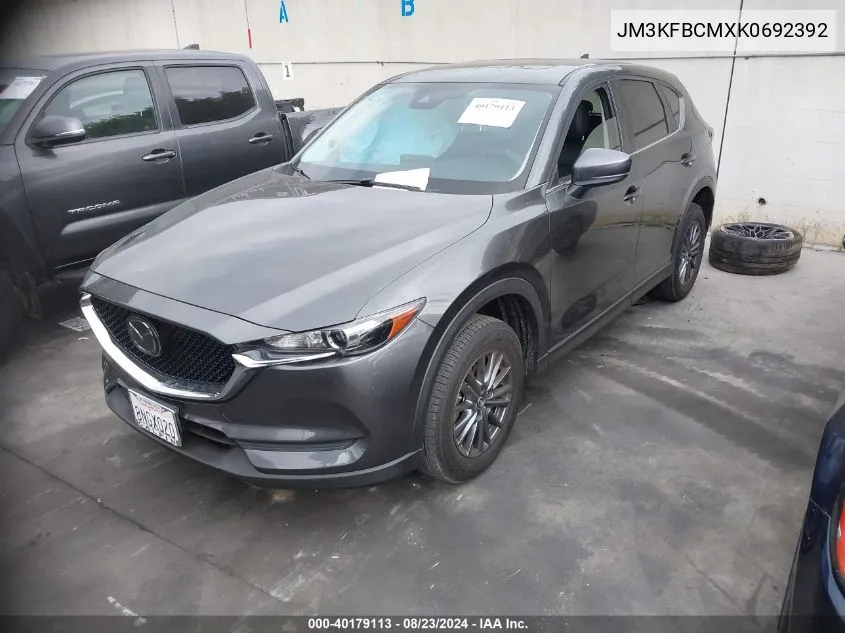 2019 Mazda Cx-5 Touring VIN: JM3KFBCMXK0692392 Lot: 40179113