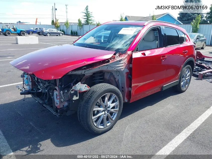 2019 Mazda Cx-5 Grand Touring VIN: JM3KFBDM9K0670169 Lot: 40181202