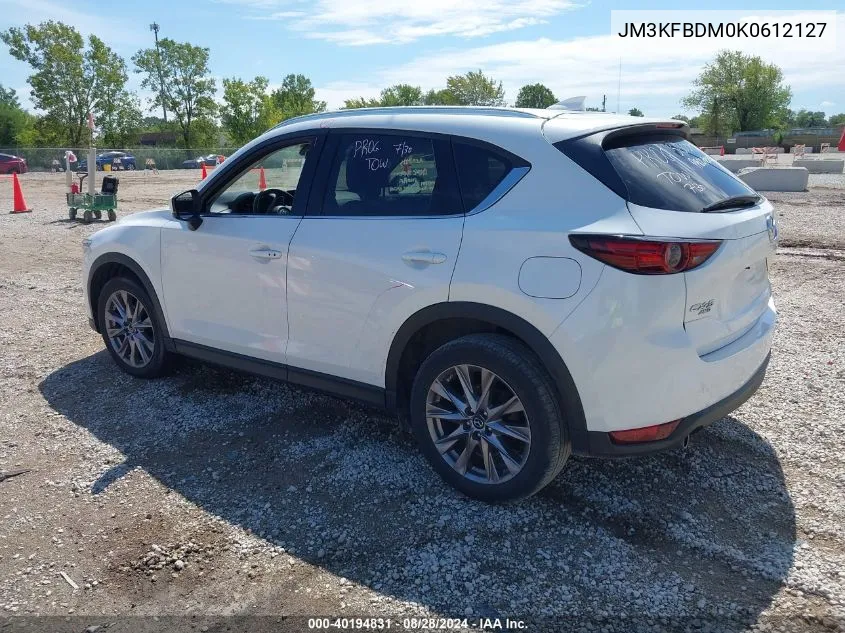 2019 Mazda Cx-5 Grand Touring VIN: JM3KFBDM0K0612127 Lot: 40194831