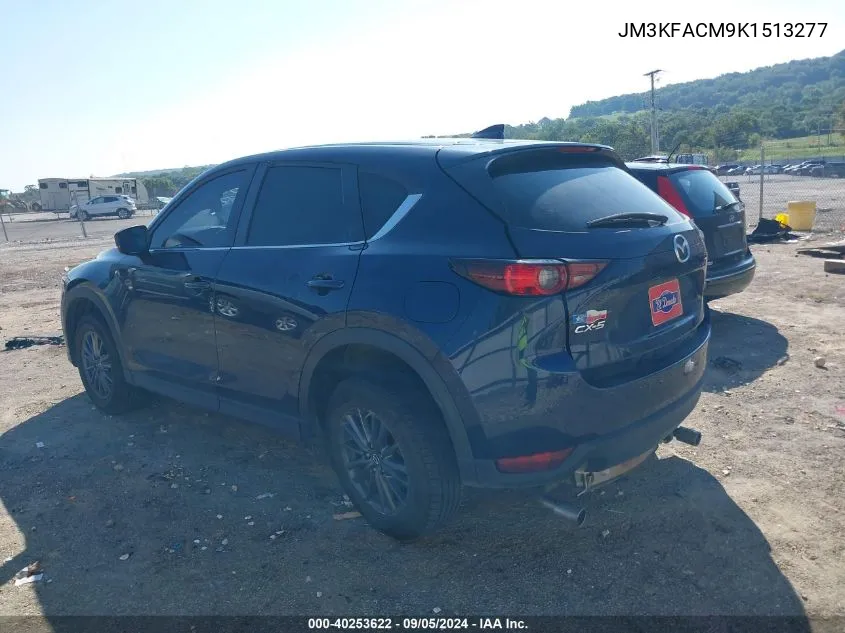 2019 Mazda Cx-5 Touring VIN: JM3KFACM9K1513277 Lot: 40253622