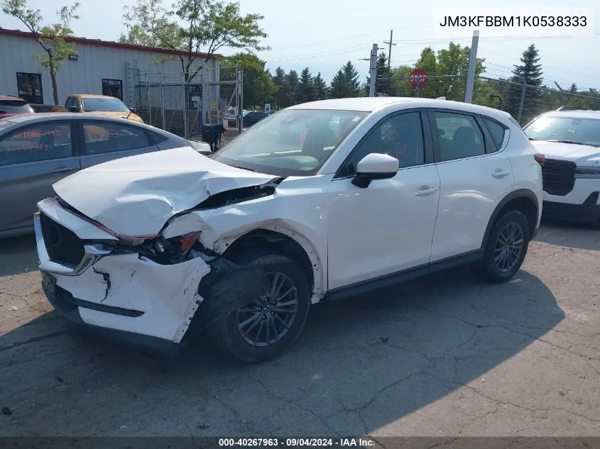 2019 Mazda Cx-5 Sport VIN: JM3KFBBM1K0538333 Lot: 40267963