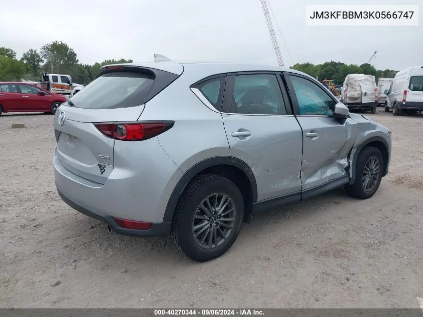 2019 Mazda Cx-5 Sport VIN: JM3KFBBM3K0566747 Lot: 40270344