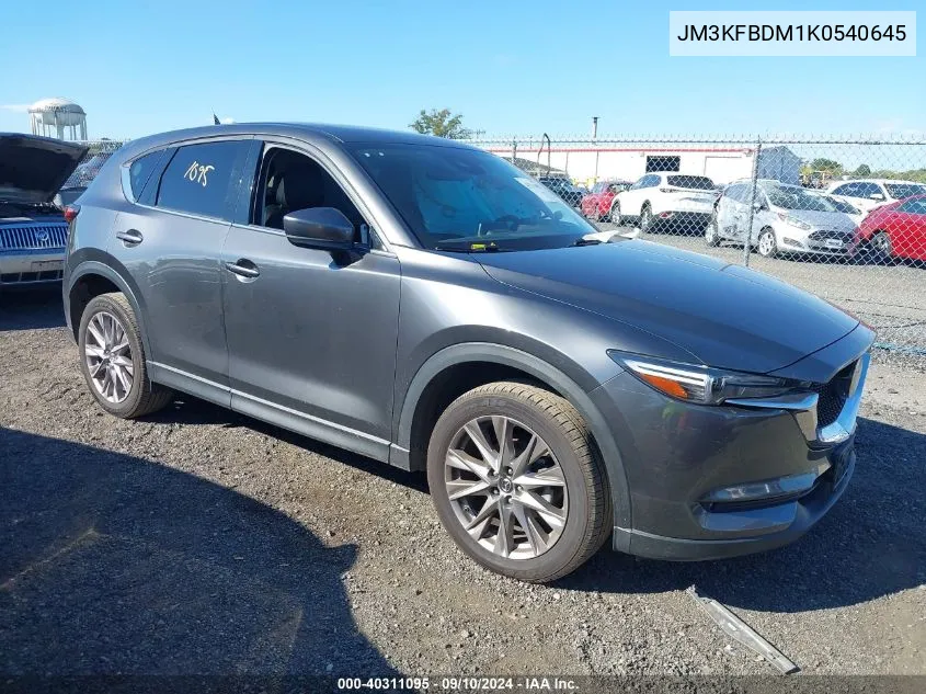 2019 Mazda Cx-5 Grand Touring VIN: JM3KFBDM1K0540645 Lot: 40311095