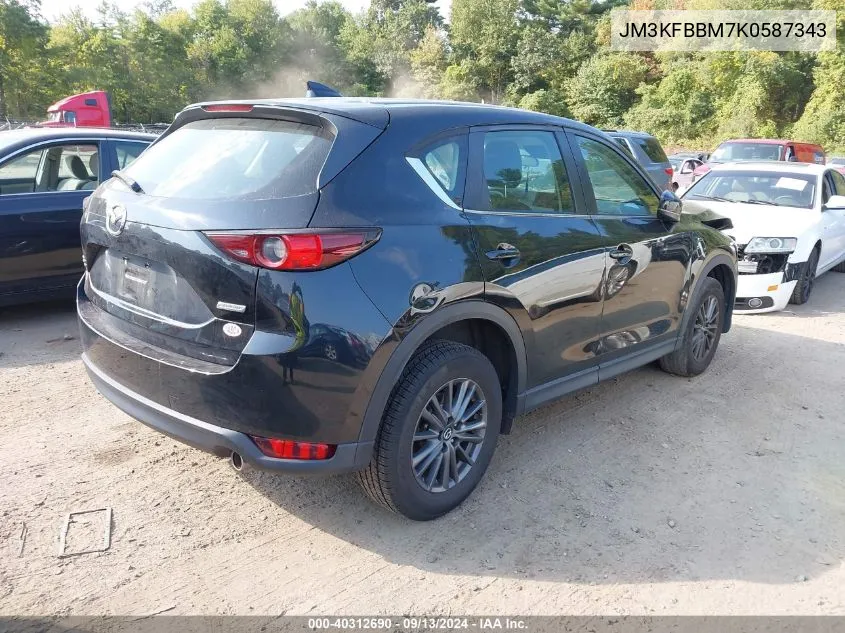 2019 Mazda Cx-5 Sport VIN: JM3KFBBM7K0587343 Lot: 40312690