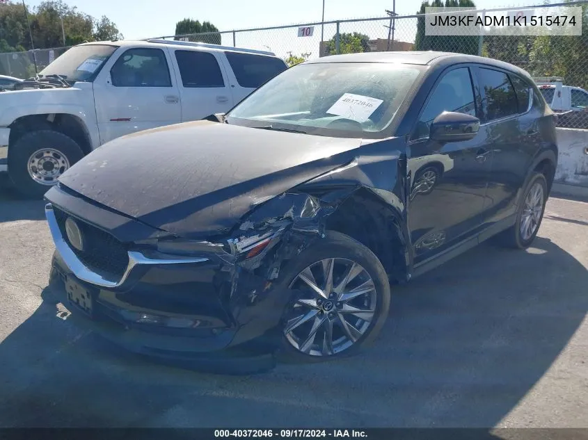 2019 Mazda Cx-5 Grand Touring VIN: JM3KFADM1K1515474 Lot: 40372046