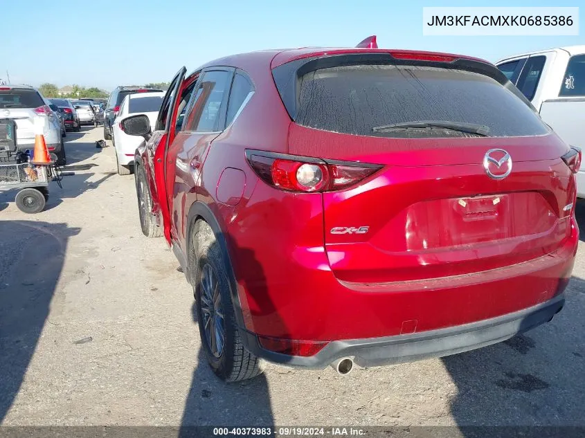 2019 Mazda Cx-5 Touring VIN: JM3KFACMXK0685386 Lot: 40373983