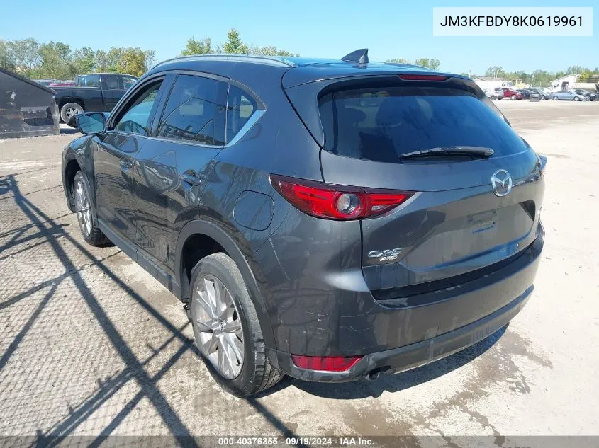 2019 Mazda Cx-5 Grand Touring Reserve VIN: JM3KFBDY8K0619961 Lot: 40376355