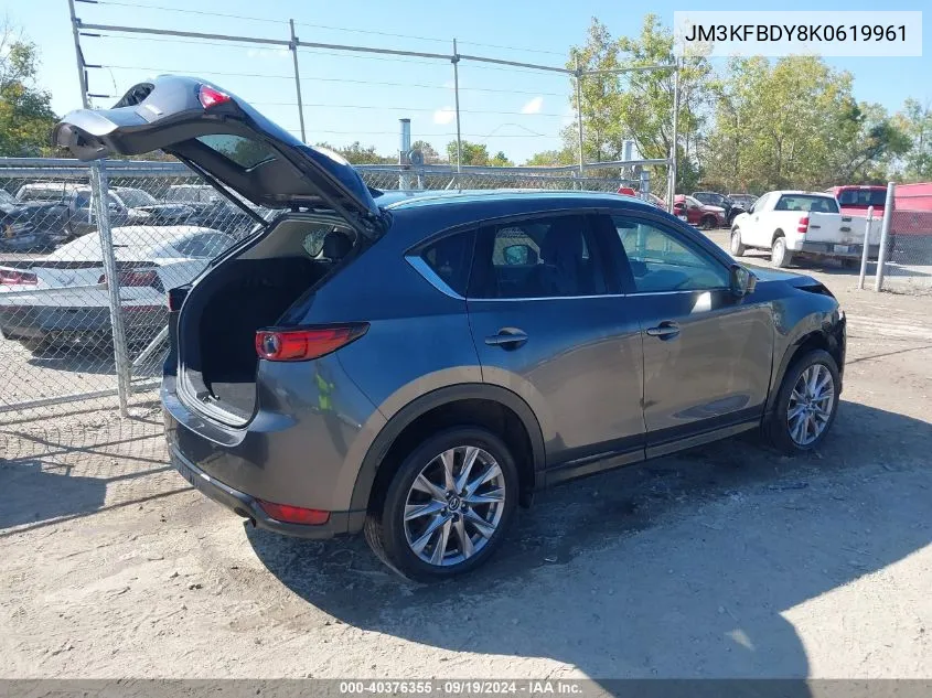 2019 Mazda Cx-5 Grand Touring Reserve VIN: JM3KFBDY8K0619961 Lot: 40376355