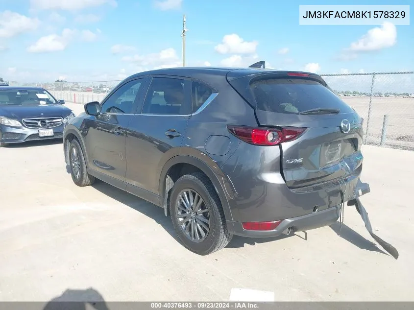 2019 Mazda Cx-5 Touring VIN: JM3KFACM8K1578329 Lot: 40376493