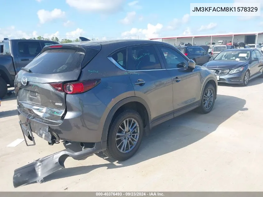 2019 Mazda Cx-5 Touring VIN: JM3KFACM8K1578329 Lot: 40376493