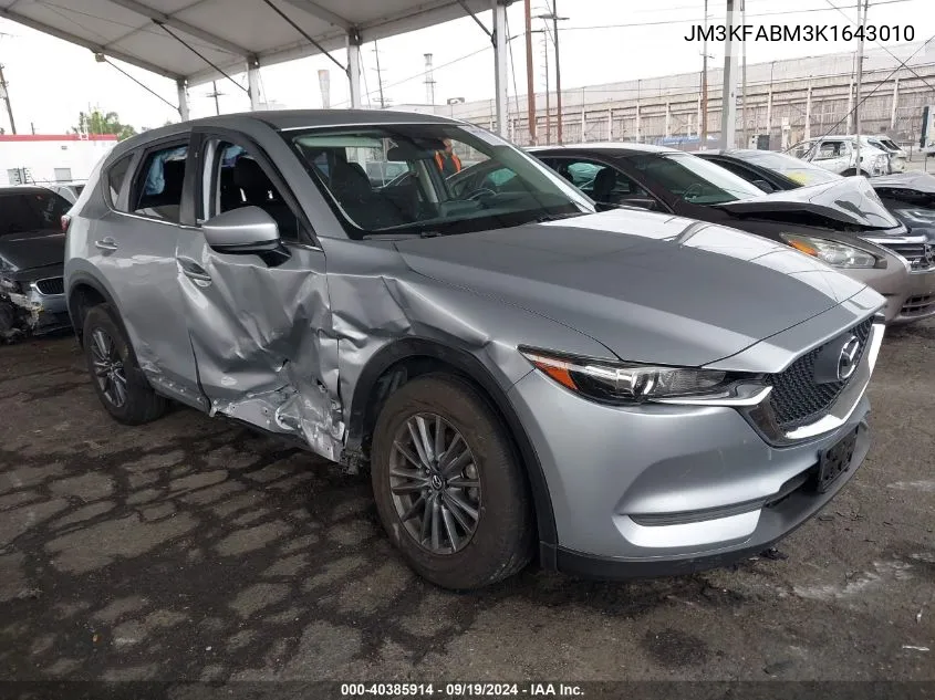 2019 Mazda Cx-5 Sport VIN: JM3KFABM3K1643010 Lot: 40385914