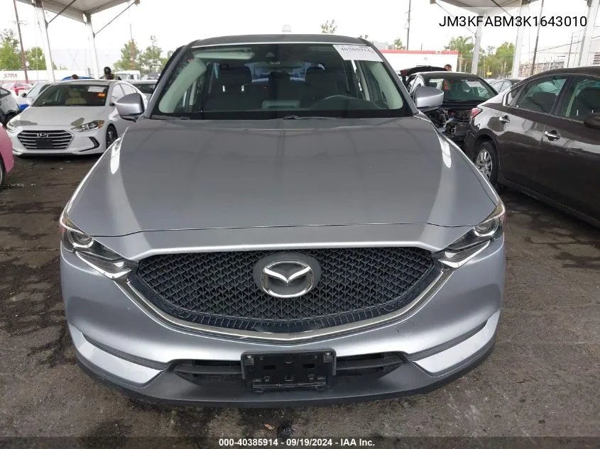 2019 Mazda Cx-5 Sport VIN: JM3KFABM3K1643010 Lot: 40385914