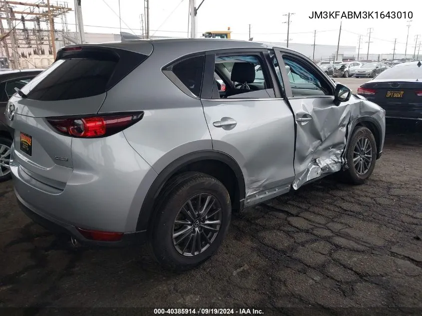 2019 Mazda Cx-5 Sport VIN: JM3KFABM3K1643010 Lot: 40385914