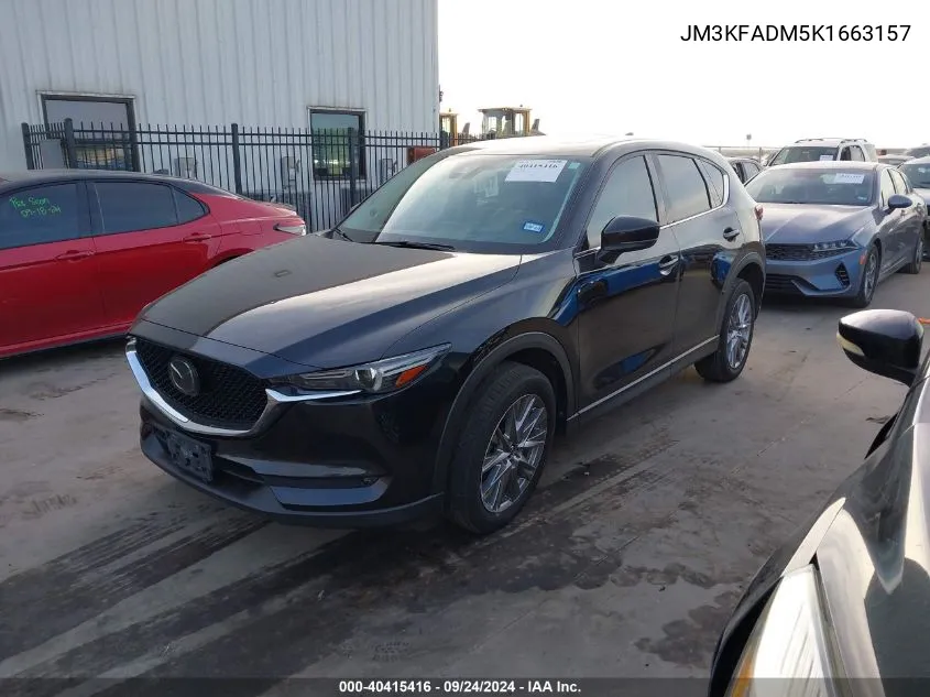 2019 Mazda Cx-5 Grand Touring VIN: JM3KFADM5K1663157 Lot: 40415416