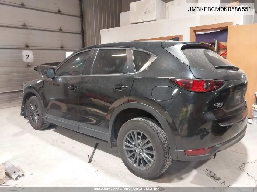 2019 Mazda Cx-5 Touring VIN: JM3KFBCM0K0586551 Lot: 40422222