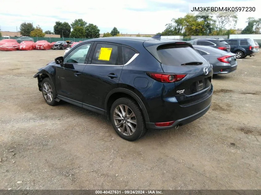 2019 Mazda Cx-5 Grand Touring VIN: JM3KFBDM4K0597230 Lot: 40427631