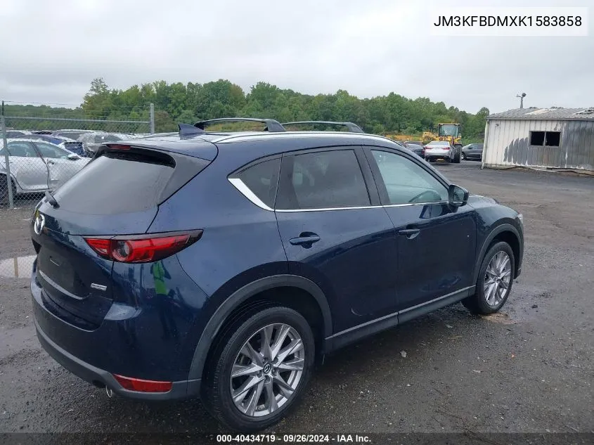 2019 Mazda Cx-5 Grand Touring VIN: JM3KFBDMXK1583858 Lot: 40434719