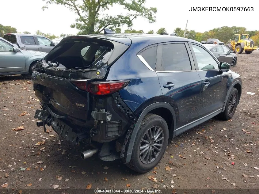 2019 Mazda Cx-5 Touring VIN: JM3KFBCMOK0597663 Lot: 40437844