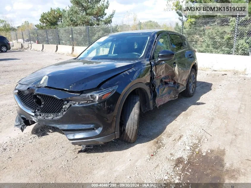 2019 Mazda Cx-5 Grand Touring VIN: JM3KFBDM3K1519032 Lot: 40467398