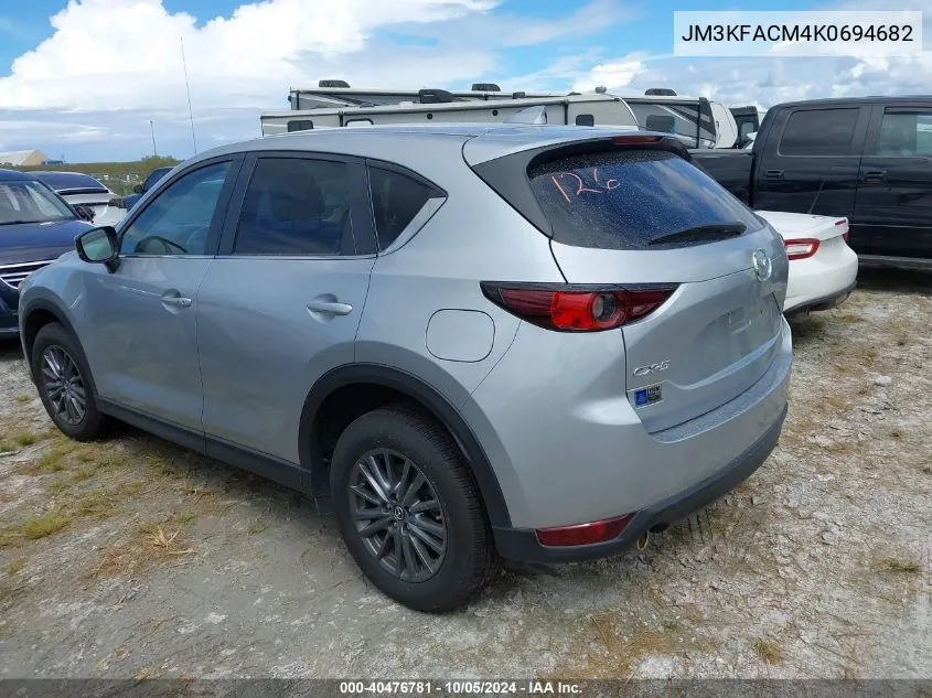 2019 Mazda Cx-5 Touring VIN: JM3KFACM4K0694682 Lot: 40476781