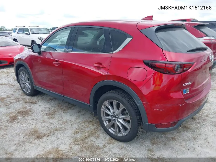 2019 Mazda Cx-5 Grand Touring VIN: JM3KFADM1K1512168 Lot: 40477676