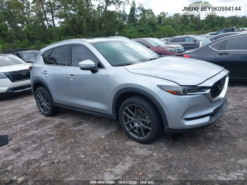 2019 Mazda Cx-5 Signature VIN: JM3KFBEY5K0594144 Lot: 40478989