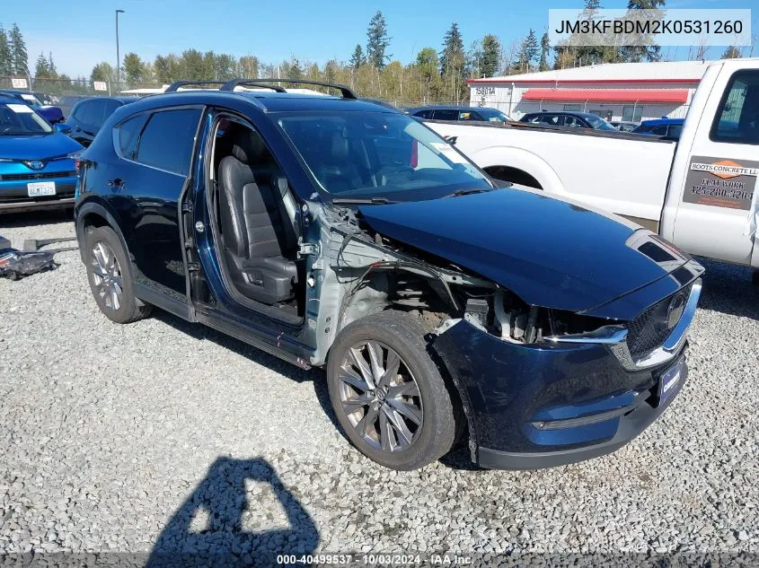 2019 Mazda Cx-5 Grand Touring VIN: JM3KFBDM2K0531260 Lot: 40499537