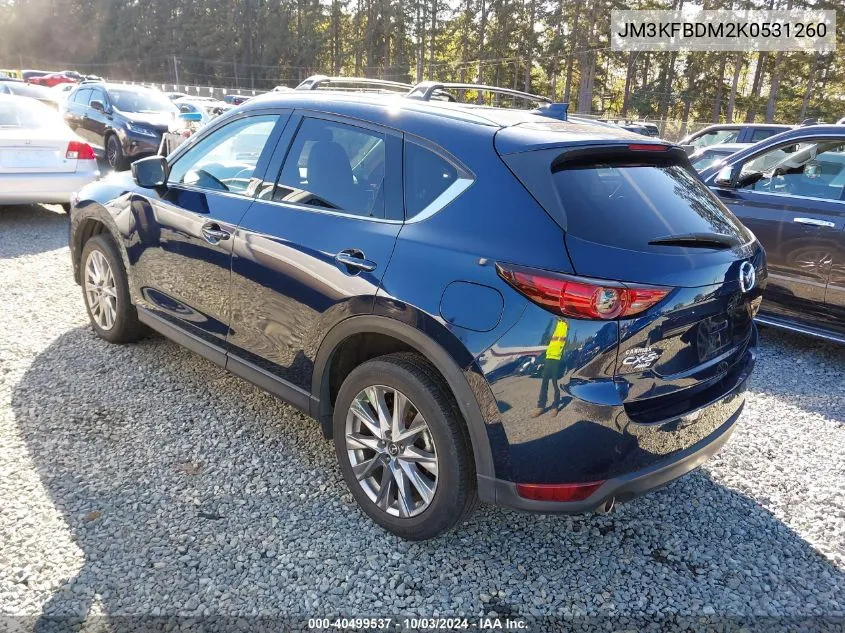 2019 Mazda Cx-5 Grand Touring VIN: JM3KFBDM2K0531260 Lot: 40499537