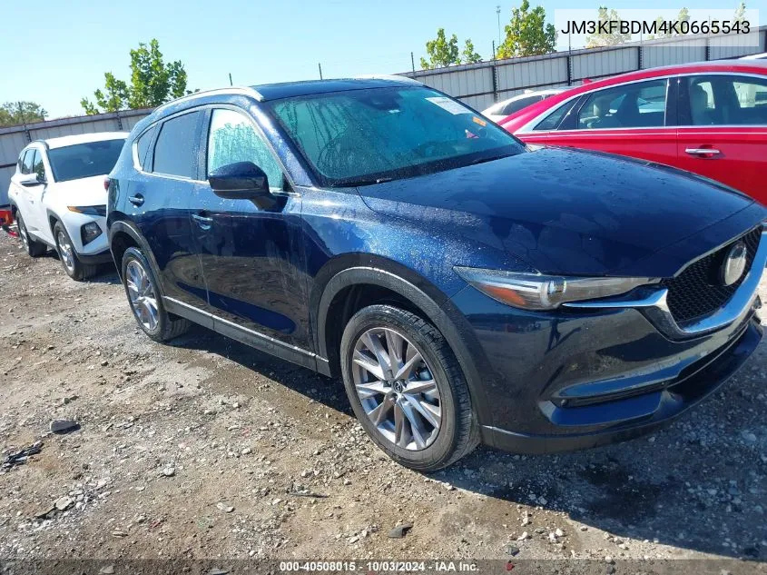 2019 Mazda Cx-5 Grand Touring VIN: JM3KFBDM4K0665543 Lot: 40508015