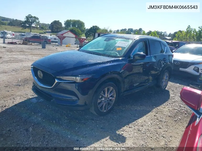 2019 Mazda Cx-5 Grand Touring VIN: JM3KFBDM4K0665543 Lot: 40508015