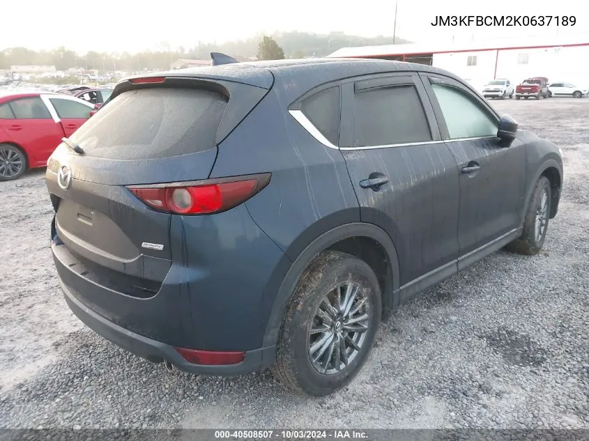 2019 Mazda Cx-5 Touring VIN: JM3KFBCM2K0637189 Lot: 40508507